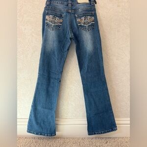 Blue Embroidered Girl’s Shyanne Jeans